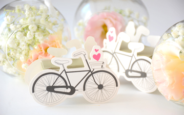 Vintage biciklis romantikus doboz,  esküvői köszönetajándék, vendégajnándék, ajándékdoboz, köszönőajándék